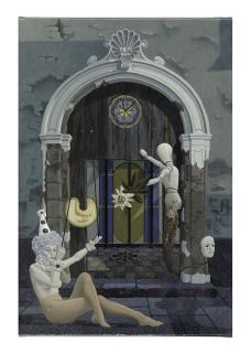 Ugo di Martino - Untitled (figures by a door)