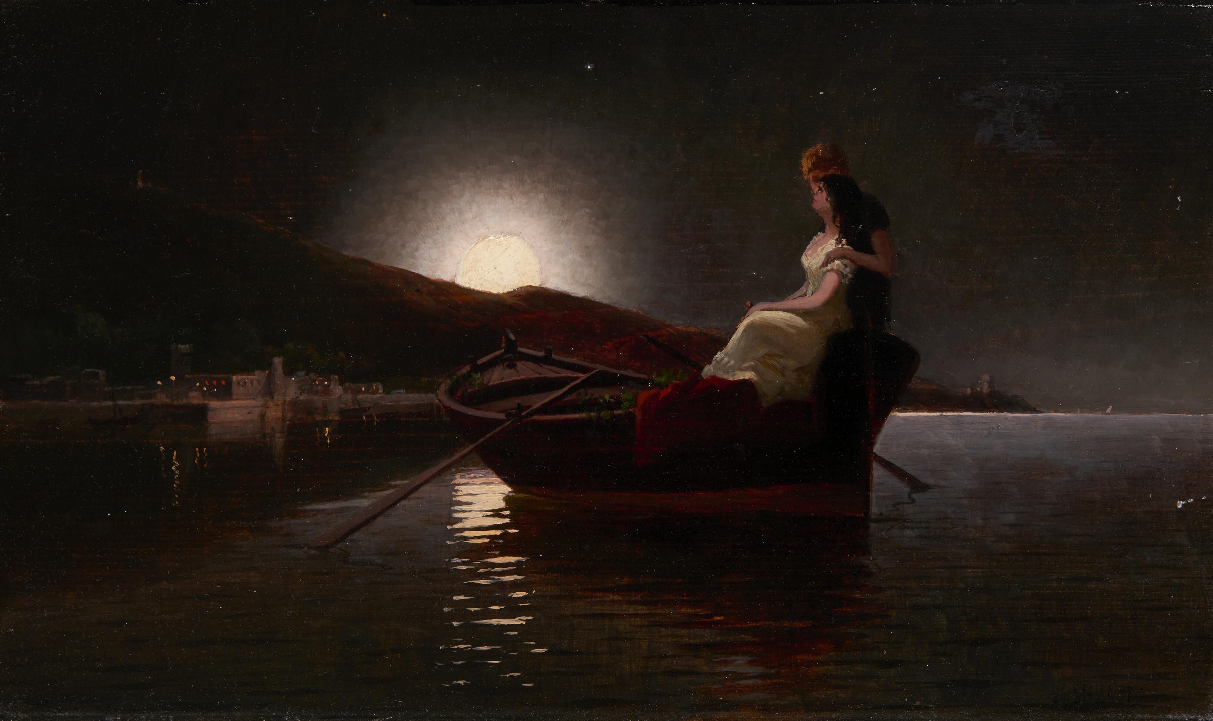 Ugo Manaresi - Amanti al chiaro di luna