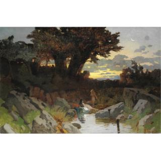 Ugo Manaresi - Fanciulle Presso Un Ruscello