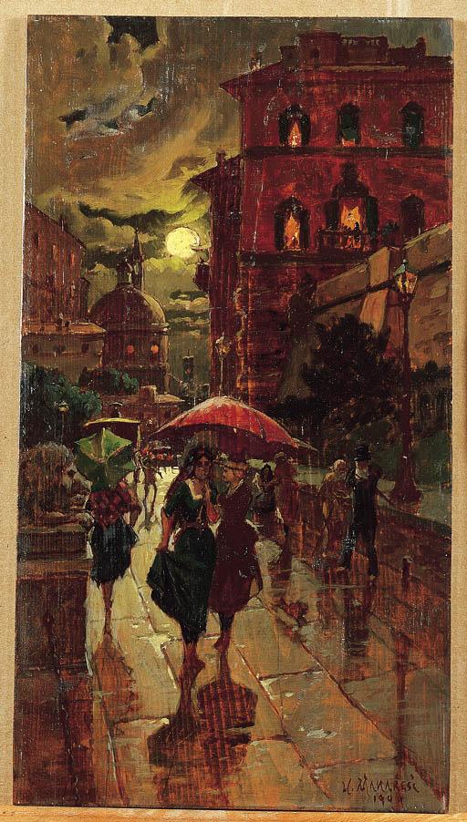 Ugo Manaresi - Sotto la pioggia