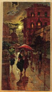 Ugo Manaresi - Sotto la pioggia