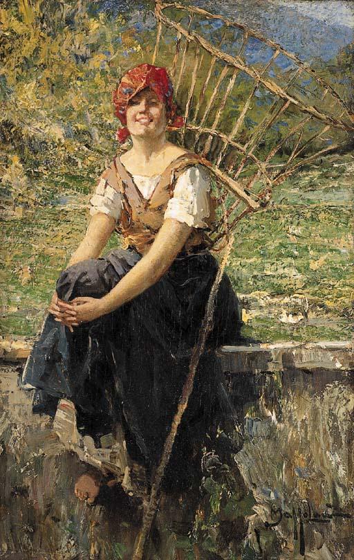 Ugo Mazzolari - Contadina Con Gerla