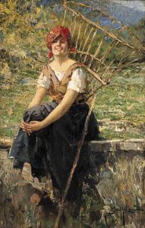 Ugo Mazzolari - Contadina Con Gerla