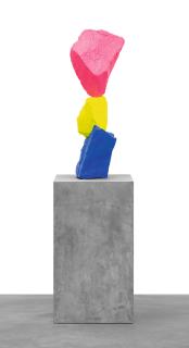 Ugo Rondinone - Blue Yellow Pink Mountain