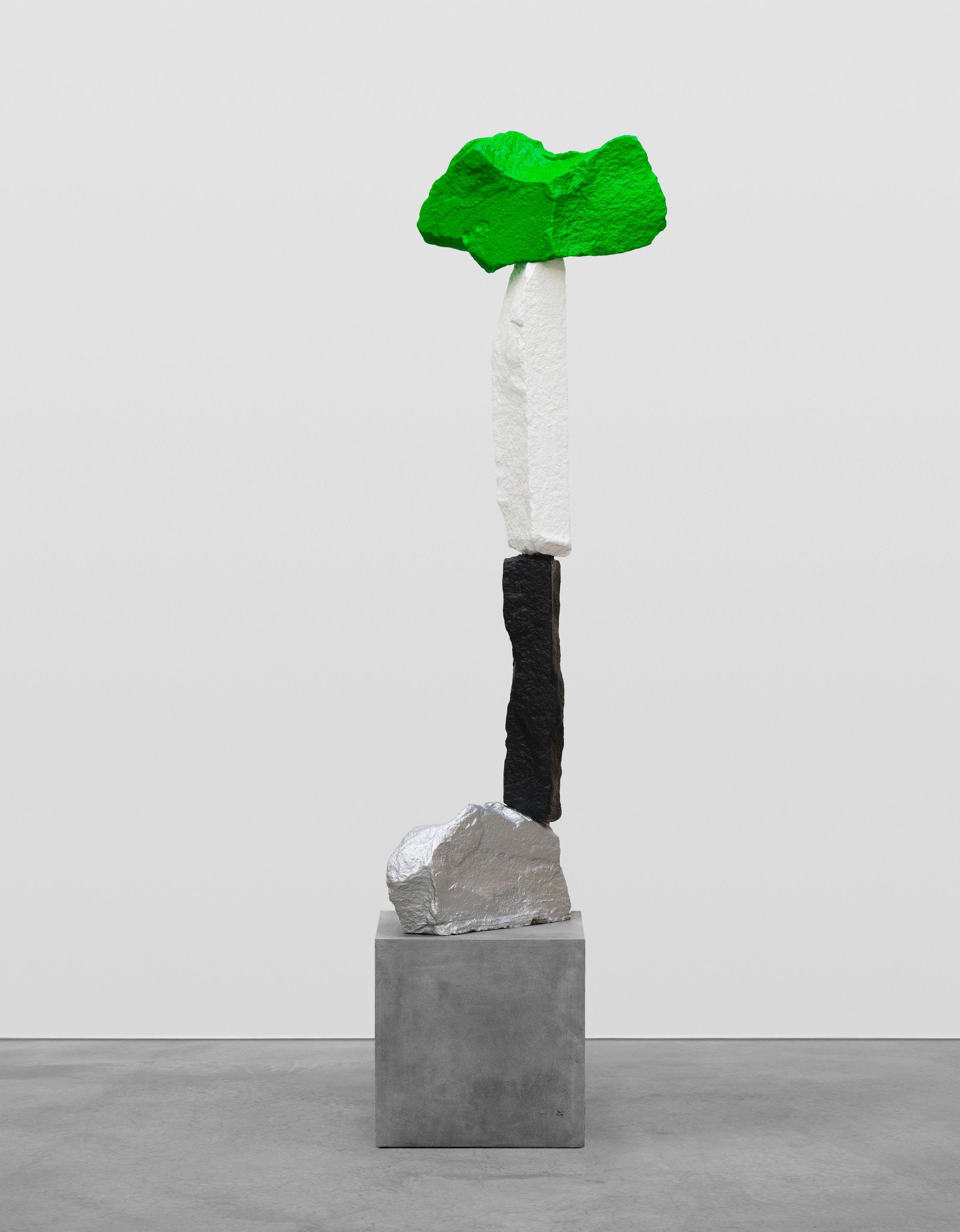 Ugo Rondinone - Silver Black White Green Mountain