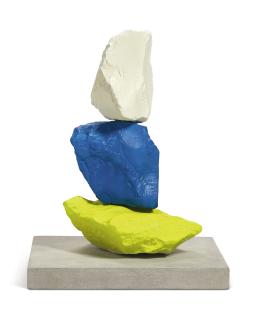 Ugo Rondinone - Small Yellow Blue White Mountain