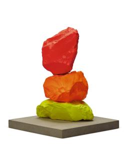 Ugo Rondinone - Yellow, Orange, Red Mountain