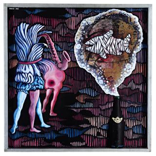 Ugo Sterpini - Il fantasma del pesce mummia appare, uscendo da una bottiglia, durante un concerto