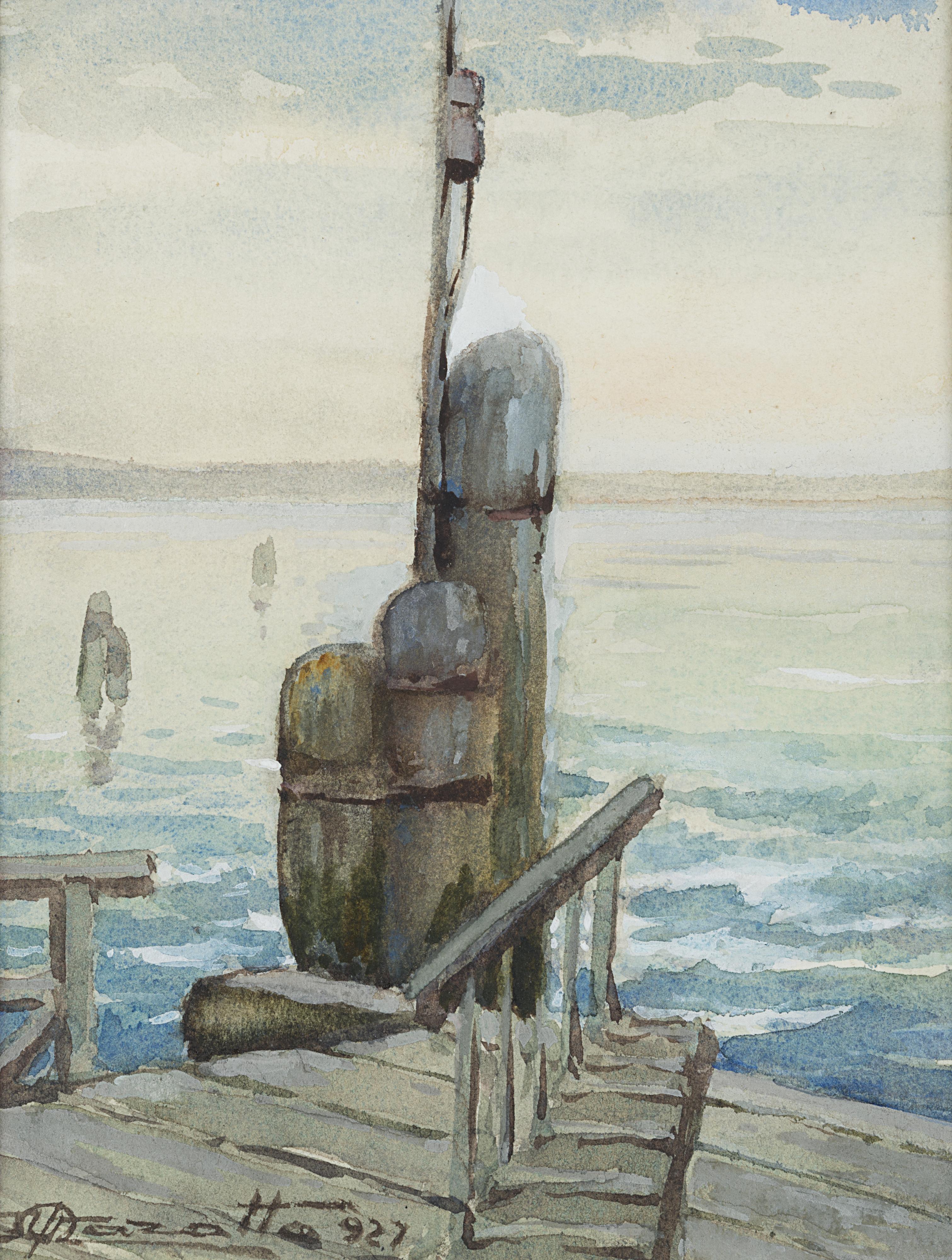 Ulderico Marotto - Lago di Garda. Sirmione. Imbarcadero