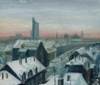 Ulf Puder - Winterliche Stadtlandschaft (MG I)