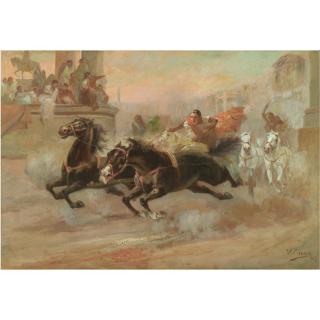 Ulpiano Checa - La Carrera De Cuádrigas (The Chariot Race)