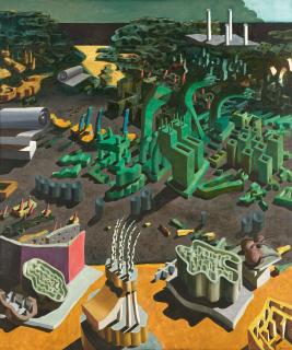 Ulrich Knispel - Im Mittelfeld - grün