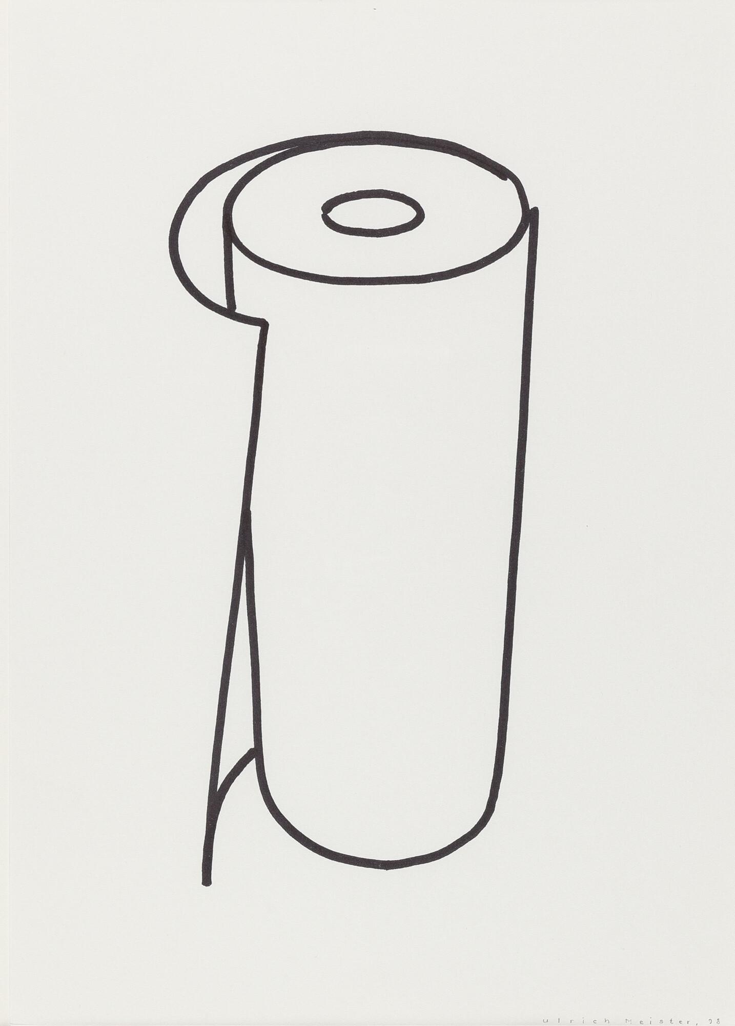 Ulrich Meister - Ohne Titel (Küchenpapierrolle).