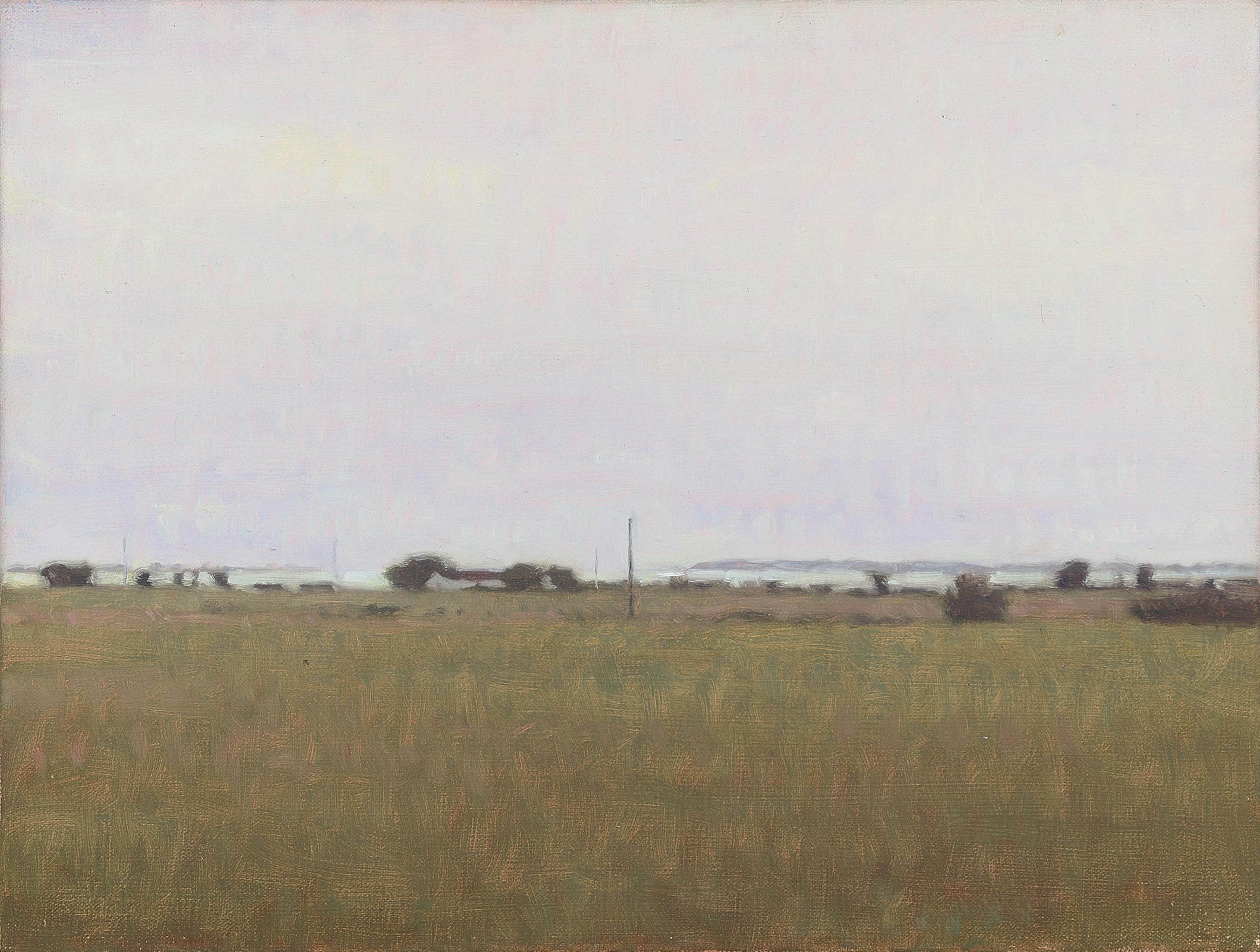 Ulrik Møller - Landschaft m. Phahl (Landscape with Pole)