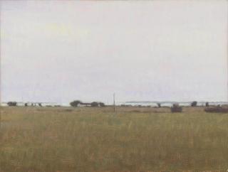 Ulrik Møller - Landschaft m. Phahl (Landscape with Pole)