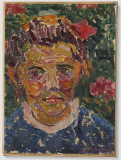 Umberto Boccioni - Testa Di Bambinasigned, Oil On Canvas Applied To Canvas. Executed In 1911.