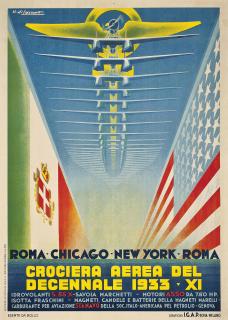 Umberto Di Lazzaro - Crociera Aerea Del Decennale 1933 - Xi