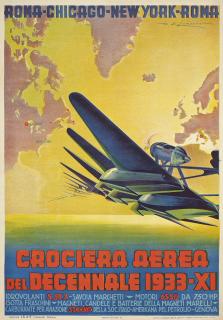 Umberto Di Lazzaro - Crociera Aerea Del Decennale, 1933