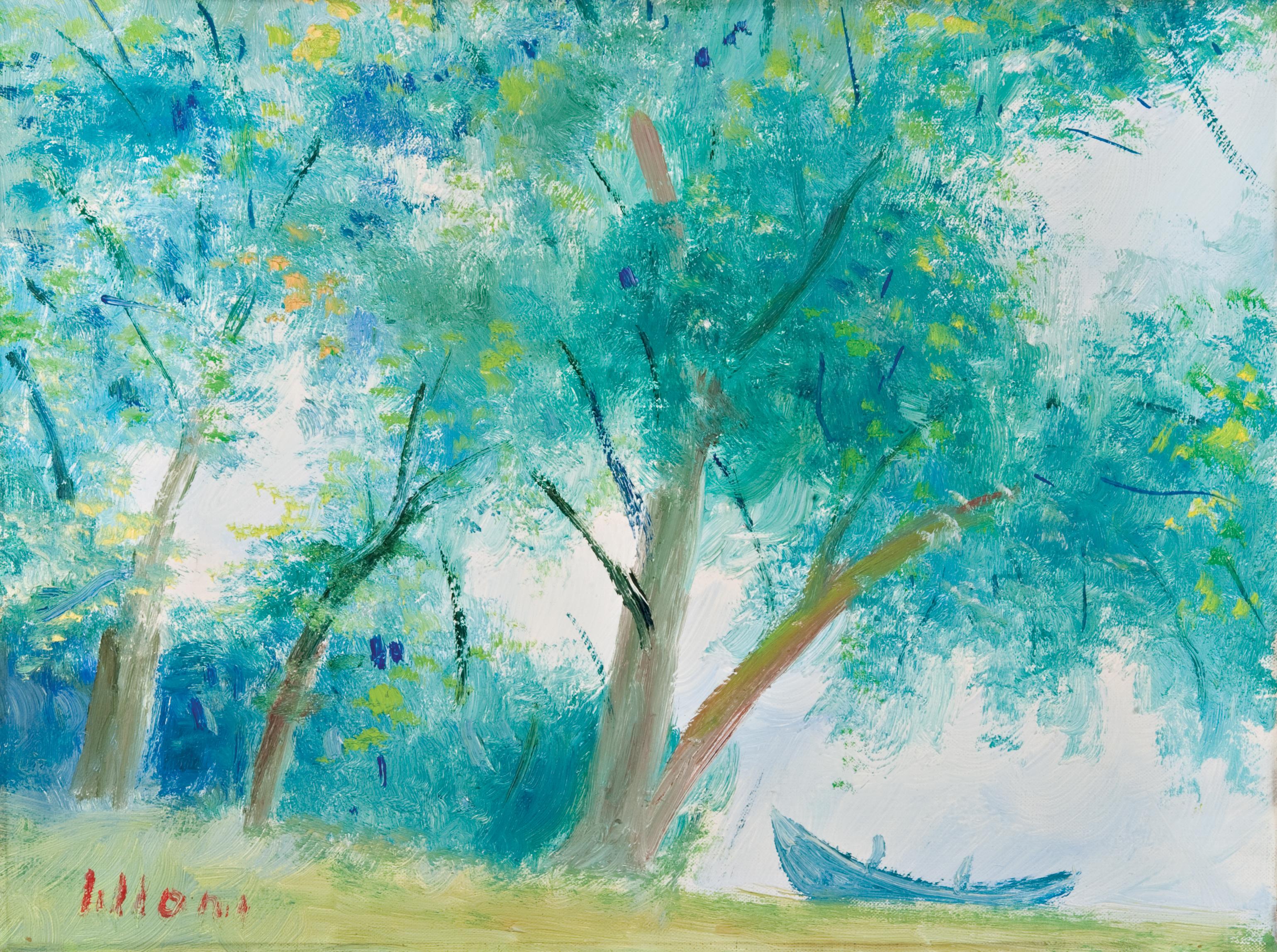 Umberto Lilloni - Alberi sul lago di Costanza