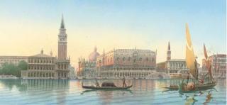 Umberto Ongania - Before Piazza San Marco, Venice