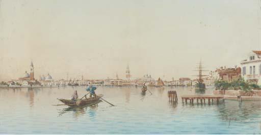 Umberto Ongania - Venice From The Lagoon