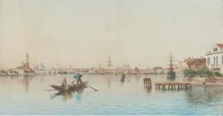 Umberto Ongania - Venice From The Lagoon