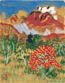 Umehara Ryuzaburo - Shushoku enkei (Autumn landscape)