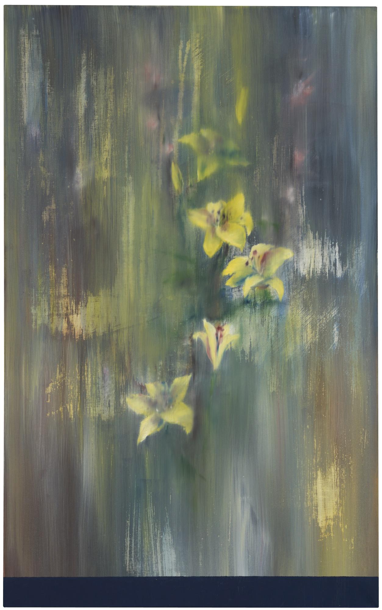 Urs Lüthi - Selbstportrait Aus Der Serie Der Blumenbilder, 1986