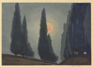 Urushibara Mokuchu - Queen of the night, n.d.