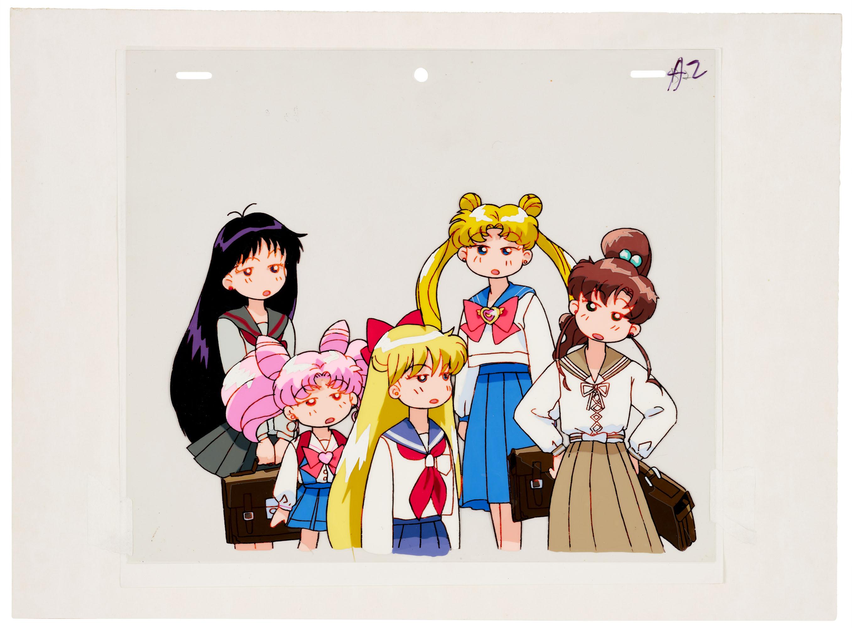 Usagi Tsukino, Rei Hino, Makoto Kino, Minako Aino and Chibiusa