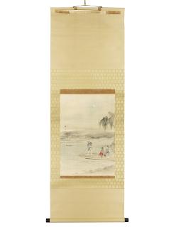 Utagawa Hiroshige Ii - A Boat Crossing the Sumida River