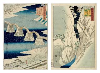 Utagawa Hiroshige II - Two woodblock prints