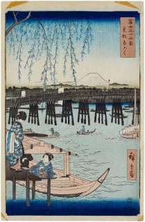 Utagawa Hiroshige - Ryogoku Bridge in Edo (Toto Ryogoku)