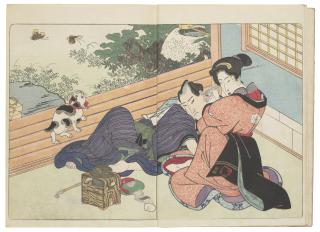Utagawa Kunisada - Shunka shuto shiki no nagame (In praise of love in four seasons)