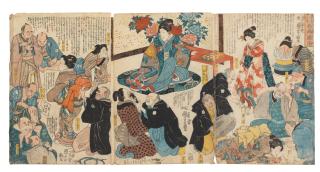 Utagawa Kuniyoshi - Kitaina meii nanbyo ryoji (The Marvelous Doctor Treats Serious Diseases)
