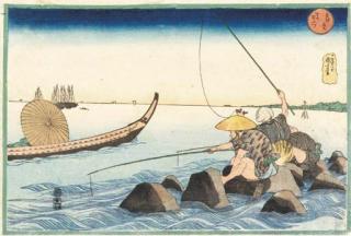 Utagawa Kuniyoshi - Teppozu, from the series Toto meisho (Famous places of the Eastern capital)