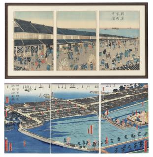 Utagawa Kuniyoshi - Two woodblock print triptychs