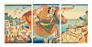 Utagawa Sadahide - Asahina shima asobi (Asahina\'s island escapades)