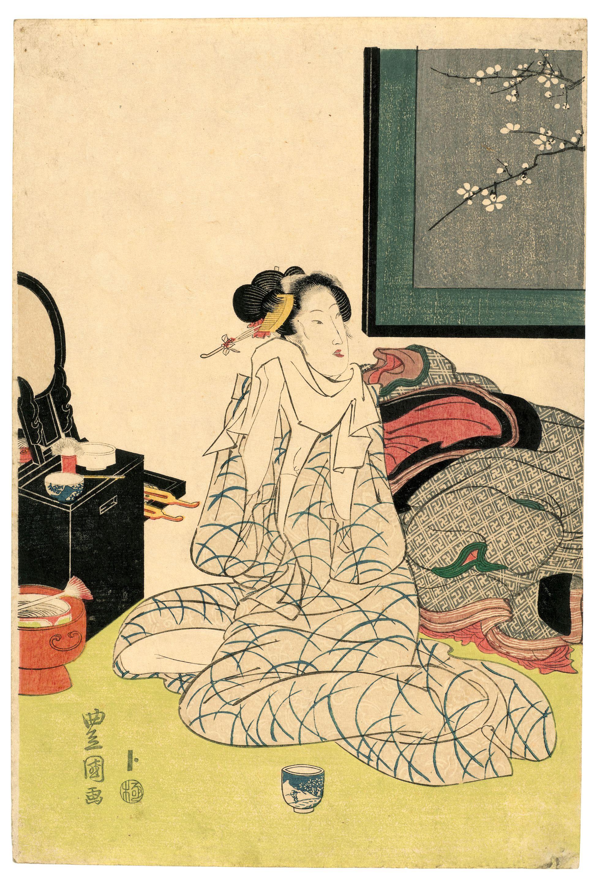 Utagawa Toyokuni I - Five woodblock prints