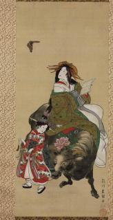 Utagawa Toyokuni - Courtesan as Botanka Shohaku