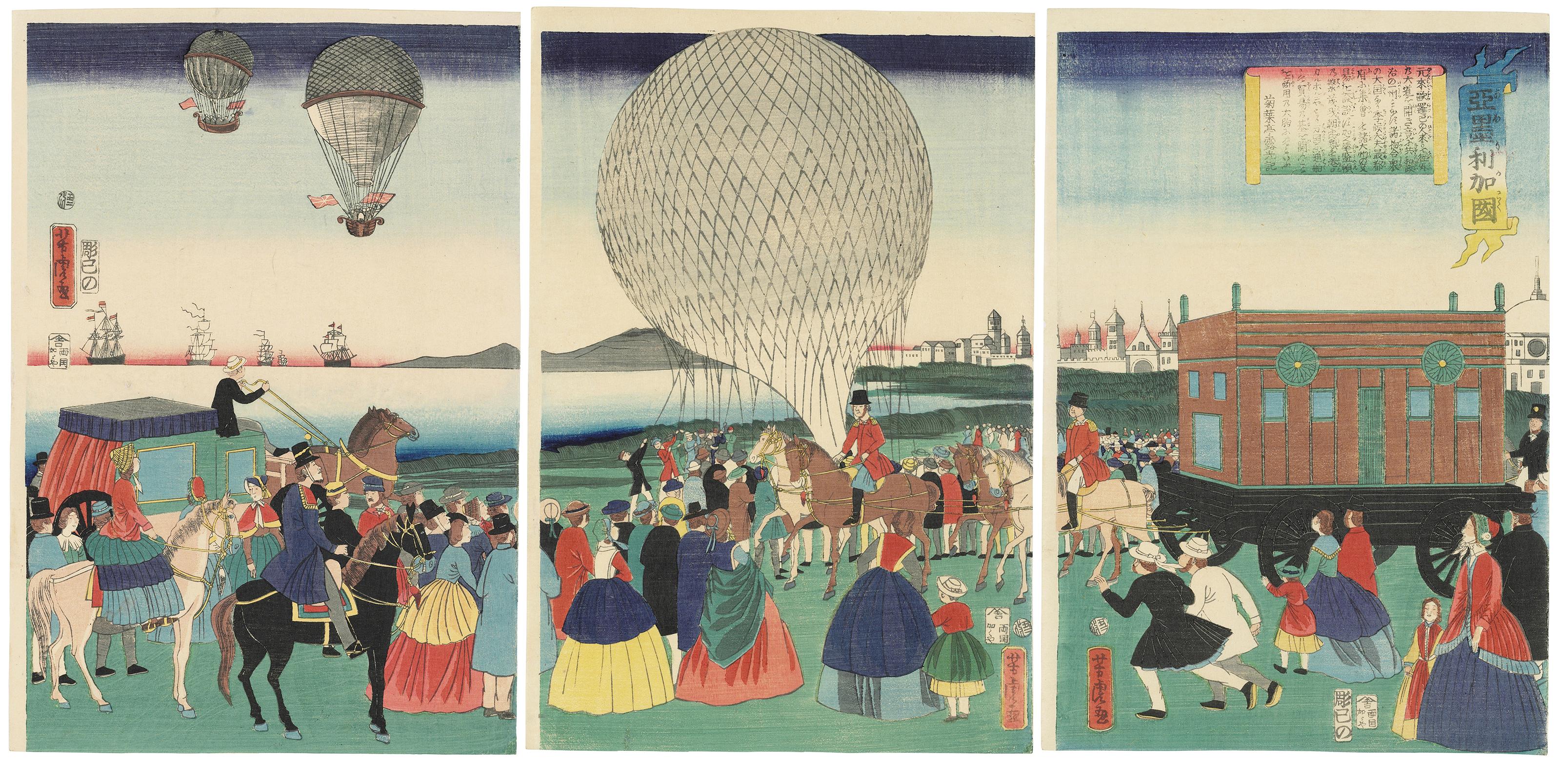 Utagawa Yoshitora - America (Amerika koku)