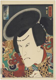 Utagawa Yoshitora - The Actor Ichikawa Ichizo III as Iwami Jutaro