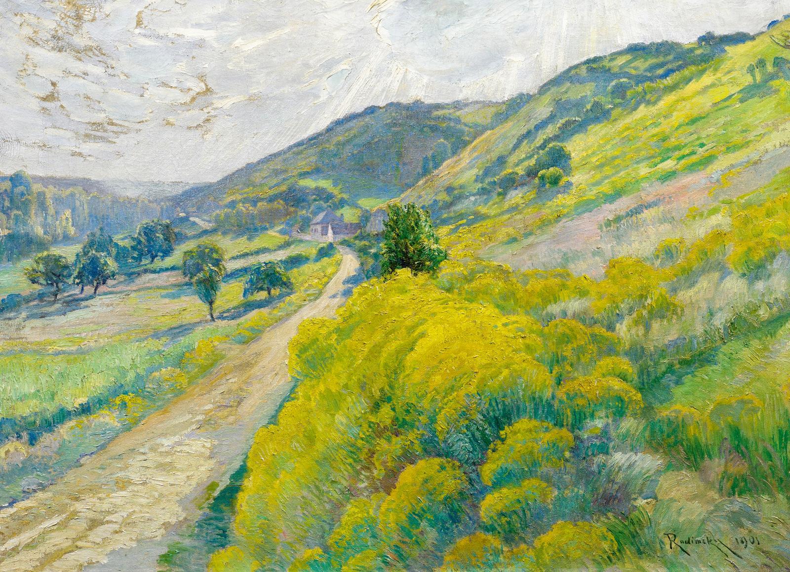 Václav Radimský - Sommerliche Landschaft (Seine-Tal bei Giverny?).