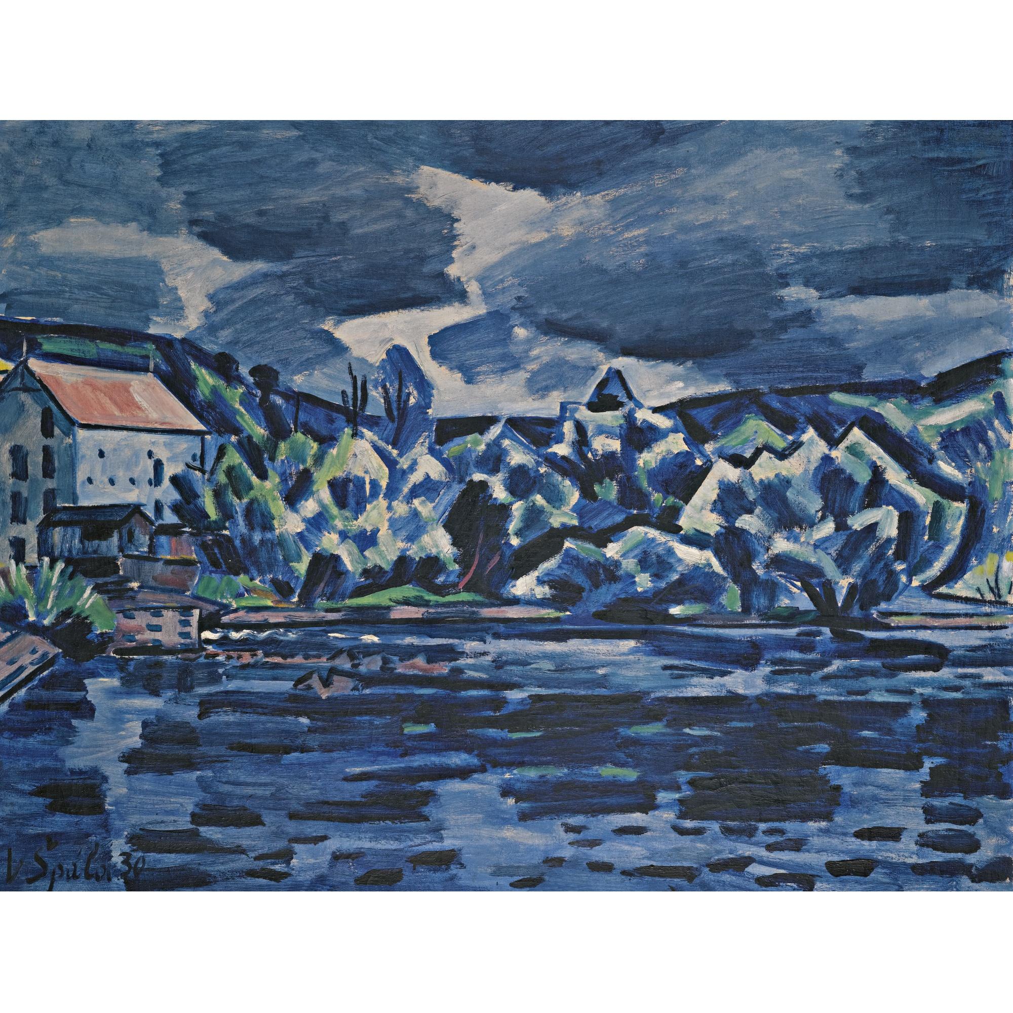 Václav Špála - Czech thunderstorm By The River Otava (Bouře U Otavy)