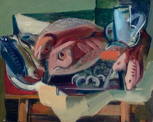 Vaclav Vytlacil - Still Life with Fish