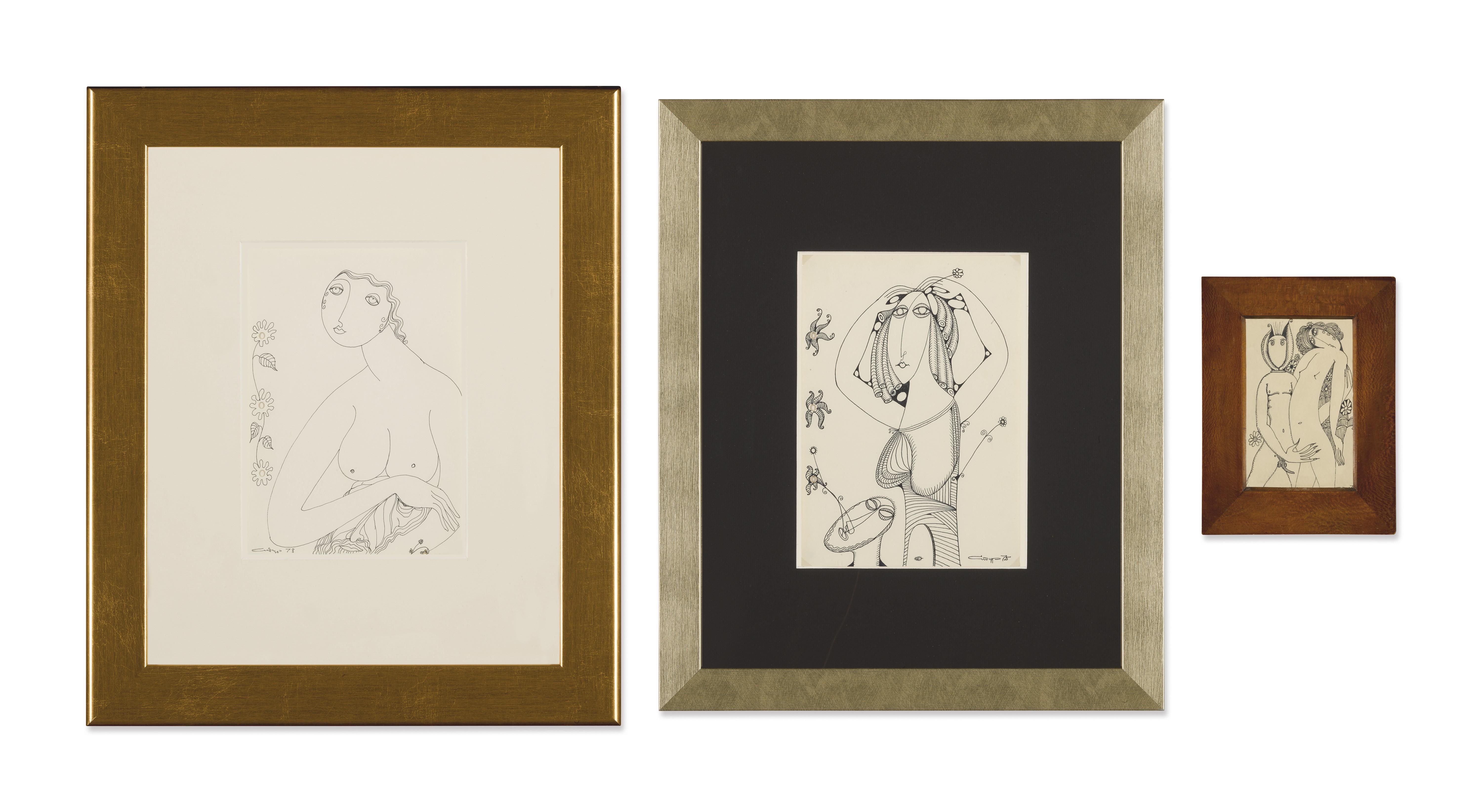 Vadim Sidur - A Group Of Three Drawings [3]