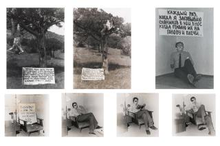 Vadim Zakharov - A Group Of Seven Photographs Documenting Performances, 1982-1983