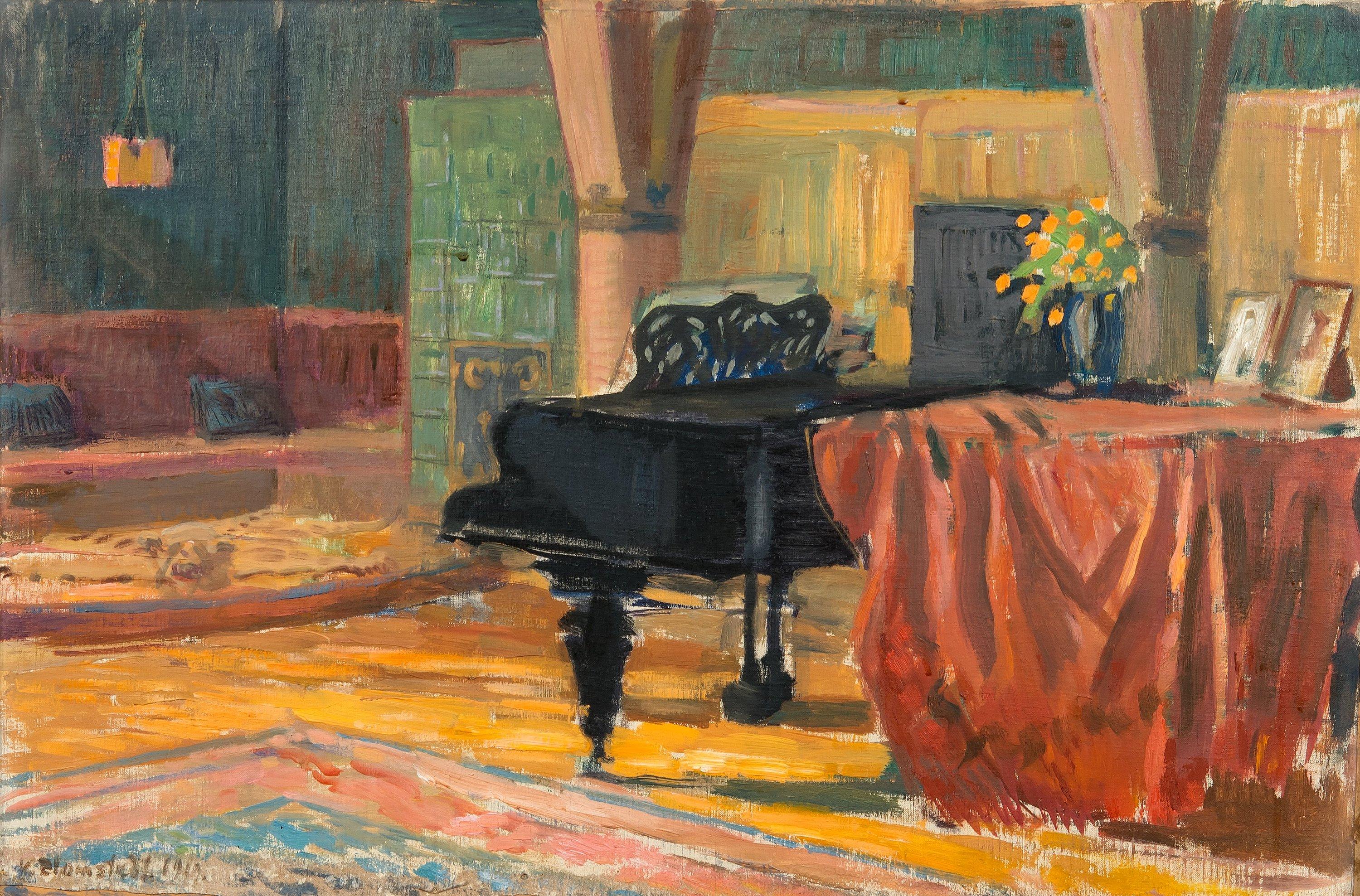 Väinö Blomstedt - Interior From Hvittorp.