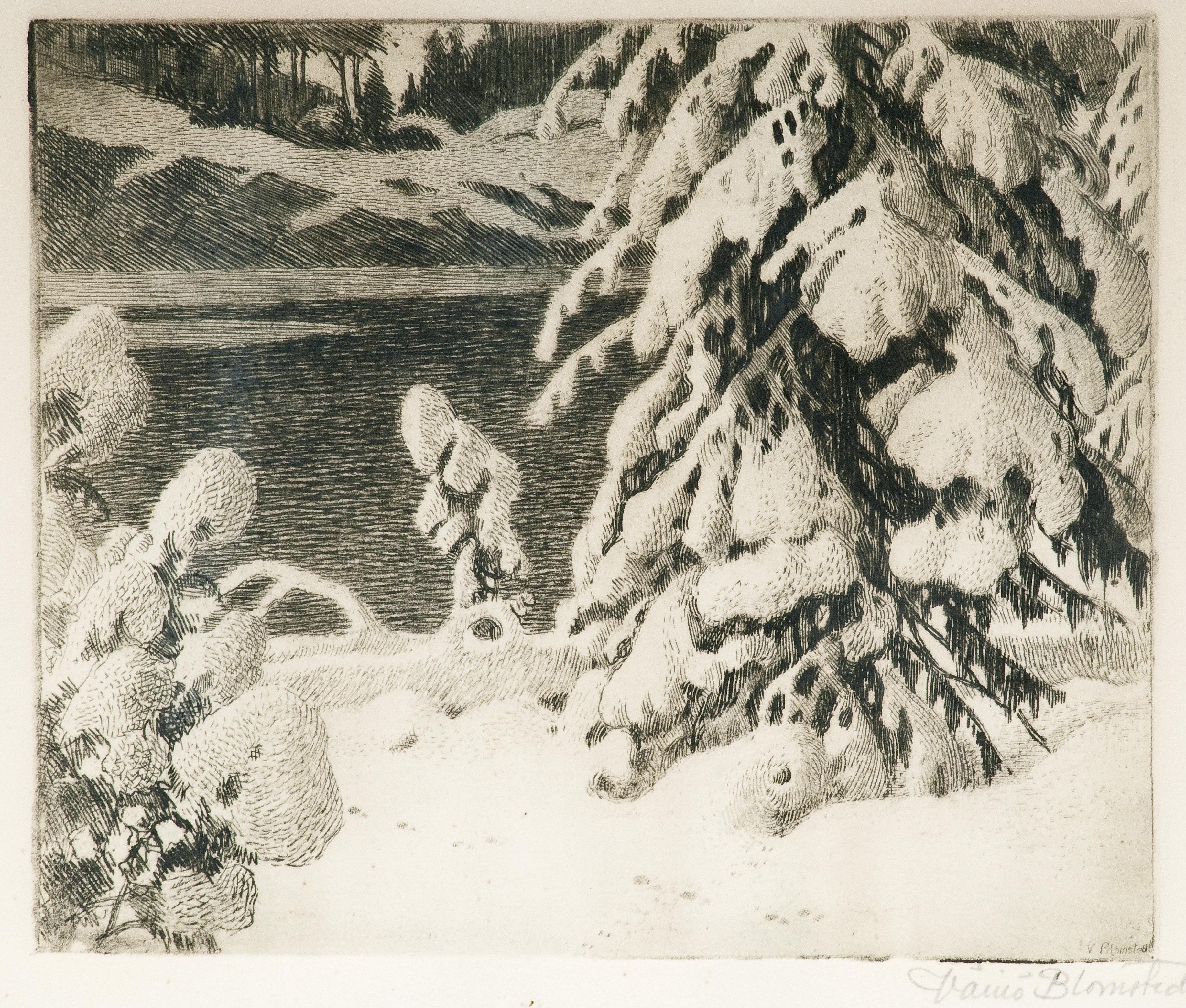 Väinö Blomstedt - Winter Landscape.