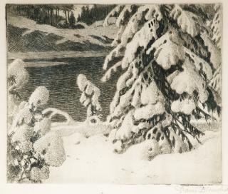 Väinö Blomstedt - Winter Landscape.